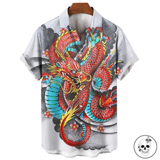 Angry Dragon Hawaiian shirt