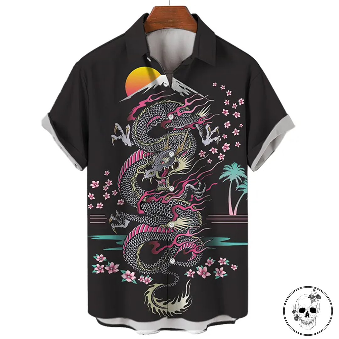 Black Dragon Hawaiian shirt
