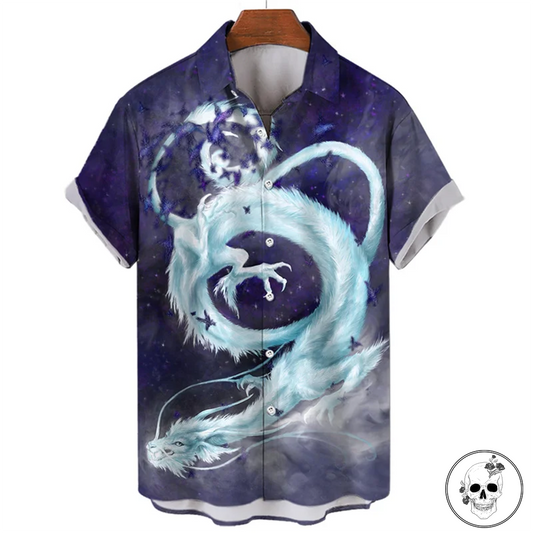 Cloud Dragon Hawaiian shirt